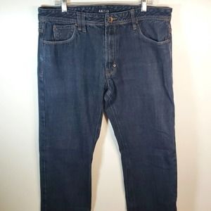 AKOO Sz 38 Big Oak Fit Slim Cut Dark Wash Denim Jeans
